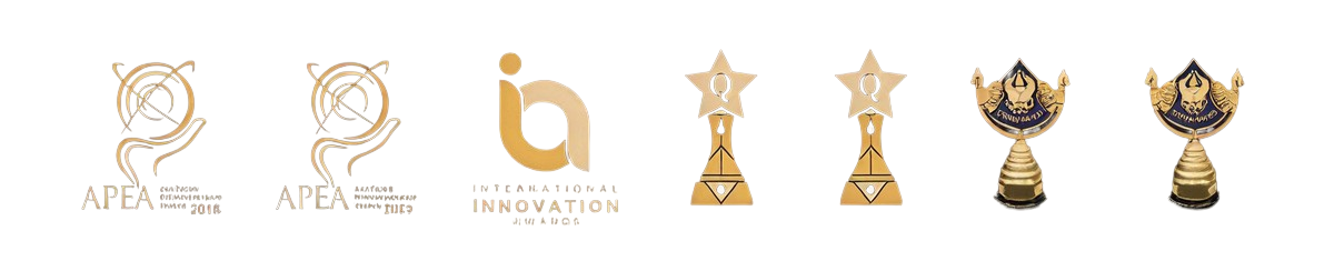 Awards received by BAAC: two APEA Asia Pacific Enterprise Awards, the International Innovation Award and four quality awards