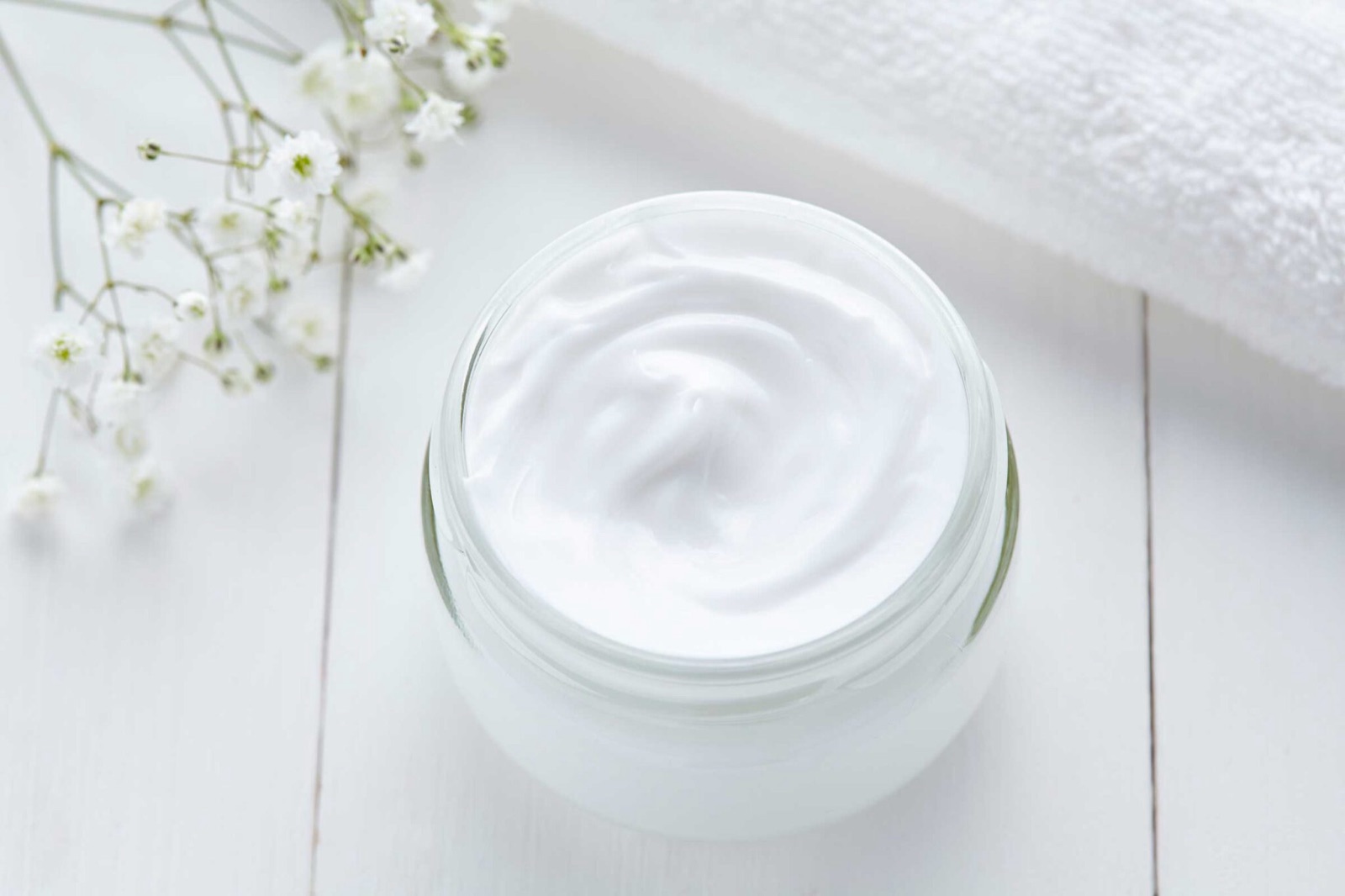 Jar of skin cream